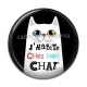 Cabochon Résine - j'habite chez mon chat