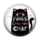 Cabochon Résine - j'habite chez mon chat