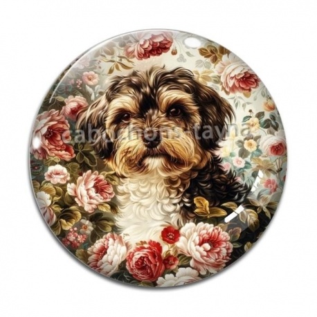 Cabochon Verre - chien