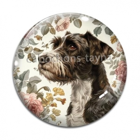 Cabochon Verre - chien