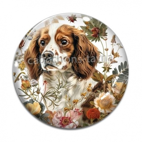 Cabochon Verre - chien