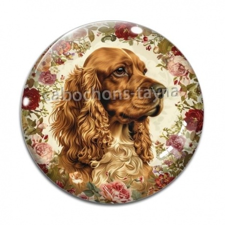 Cabochon Verre - chien
