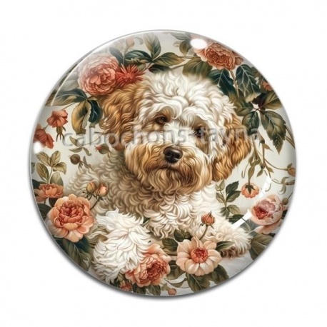 Cabochon Verre - chien