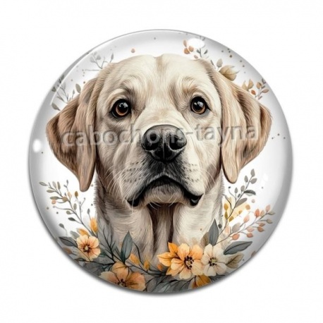 Cabochon Verre - chien