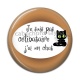 Cabochon Résine - je ne suis pas célibataire j'ai un chat