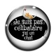 Cabochon Verre - je ne suis pas célibataire j'ai un chat