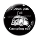 Cabochon Verre - J'peux pas j'ai camping car