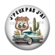Cabochon Résine - j'peux pas j'ai route 66