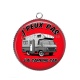 Pendentif Cabochon Argent - j'peux pas j'ai  j'ai camping car