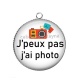 Pendentif Cabochon Argent - j'peux pas j'ai photo