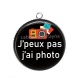 Pendentif Cabochon Argent - j'peux pas j'ai photo