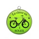 Pendentif Cabochon Argent - la classe en solex