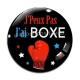 Cabochon Verre - j'peux pas j'ai boxe