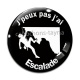 Cabochon Verre - j'peux pas j'ai escalade