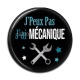 Cabochon Résine - J'peux pas j'ai mécanique