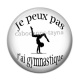 Cabochon Résine - j'peux pas j'ai gymnastique