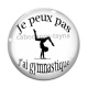 Cabochon Verre - j'peux pas j'ai gymnastique