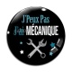 Cabochon Verre - J'peux pas j'ai mécanique