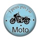 Cabochon Résine - j'peux pas j'ai moto