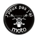 Cabochon Résine - 'peux pas j'ai moto
