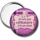 Miroir de poche - je suis pas célibataire j'ai un chat
