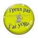Cabochon Verre - j'peux pas j'ai yoga