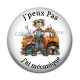 Cabochon Résine - j'peux pas j'ai mécanique