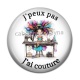 Cabochon Résine - j'peux pas j'ai couture