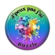Cabochon Résine - j'peux pas j'ai puzzle