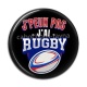 Cabochon Résine - J'peux pas j'ai rugby
