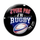 Cabochon Verre - J'peux pas j'ai rugby
