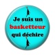 Cabochon Résine - je suis un basketteur qui déchire