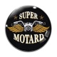 Cabochon Verre - super motard