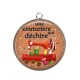Pendentif Cabochon Argent - une couturière qui déchire