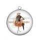 Pendentif Cabochon Argent - mode mannequin
