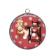 Pendentif Cabochon Argent - atelier de couture