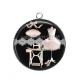 Pendentif Cabochon Argent - atelier de couture