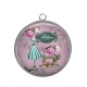 Pendentif Cabochon Argent - atelier de couture