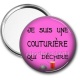 Miroir de poche - je suis une couturière qui déchire