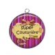 Pendentif Cabochon Argent - super couturière