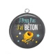 Pendentif Cabochon Argent - J'peux pas j'ai béton