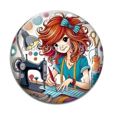 Cabochon Verre - couturière