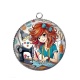 Pendentif Cabochon Argent - couturière