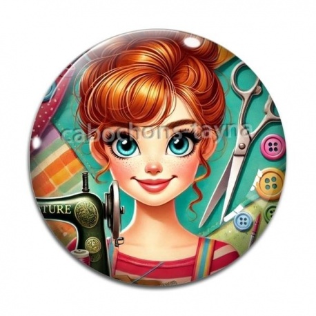 Cabochon Verre - couturière