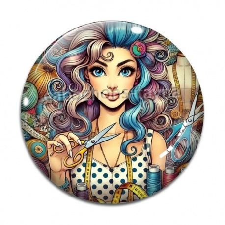 Cabochon Verre - couturière