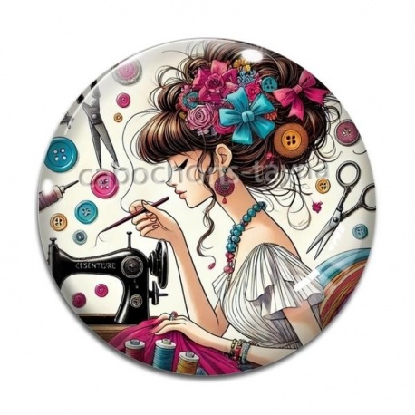 Cabochon Verre - couturière