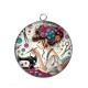 Pendentif Cabochon Argent - couturière