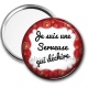 Miroir de poche - je suis une serveuse qui déchire