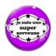 Cabochon Verre - je suis une super serveuse