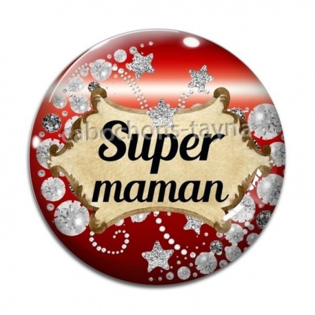 Cabochon Verre - super maman